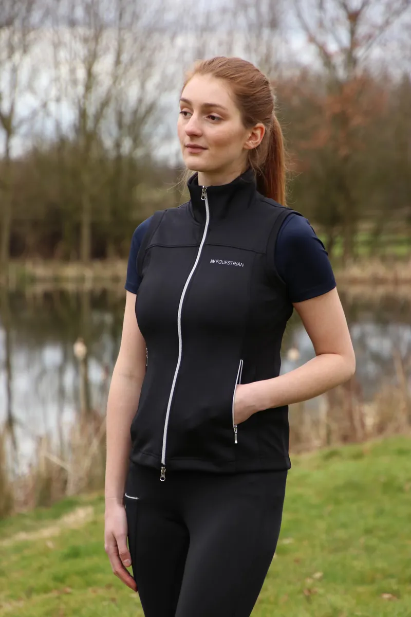 Hy Equestrian Synergy Flex Gilet - Black-2